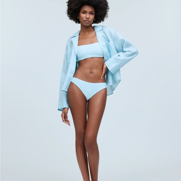 Madewell Other - NWT Madewell Mid-Rise Bikini Bottom in Blue Heron